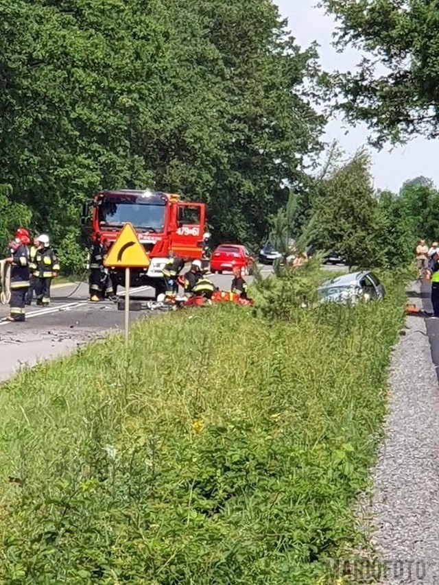 Jedna osoba zginęła w wypadku na drodze powiatowej w okolicy Kozłowic w powiecie oleskim.