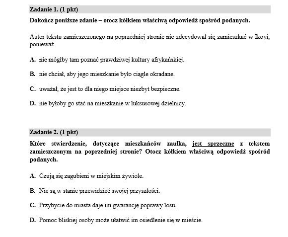 Egzamin gimnazjalny 2014 język polski: Rozprawka o ciekawości, Krasicki i Kapuściński (ARKUSZE CKE)