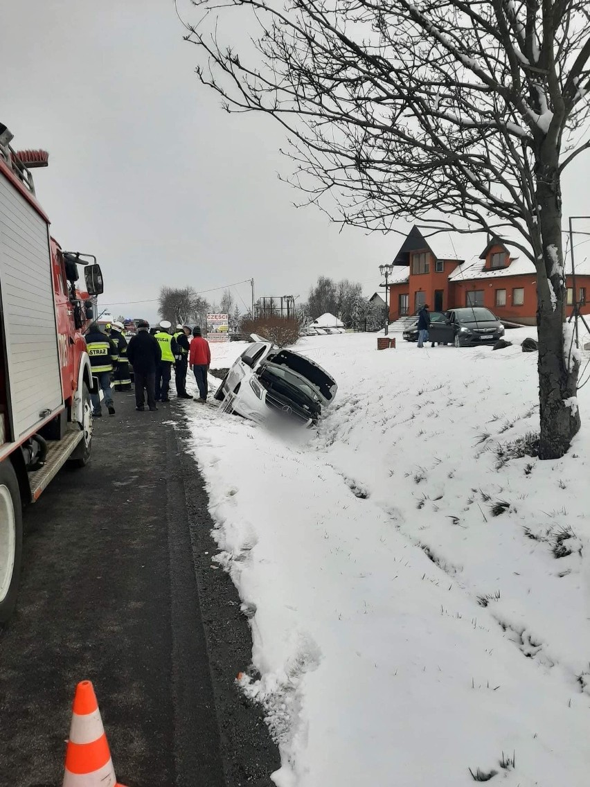Wypadek w Woli Więcławskiej w gminie Michałowice