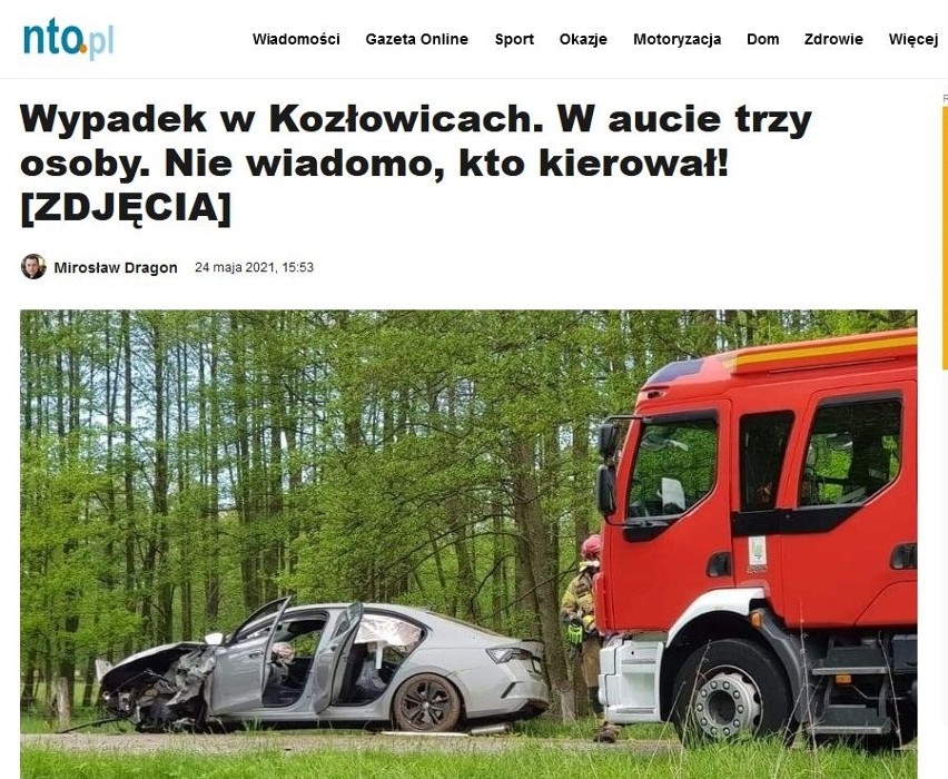 Pijany kierowca rozbił sportową skodę octavię RS na drodze...