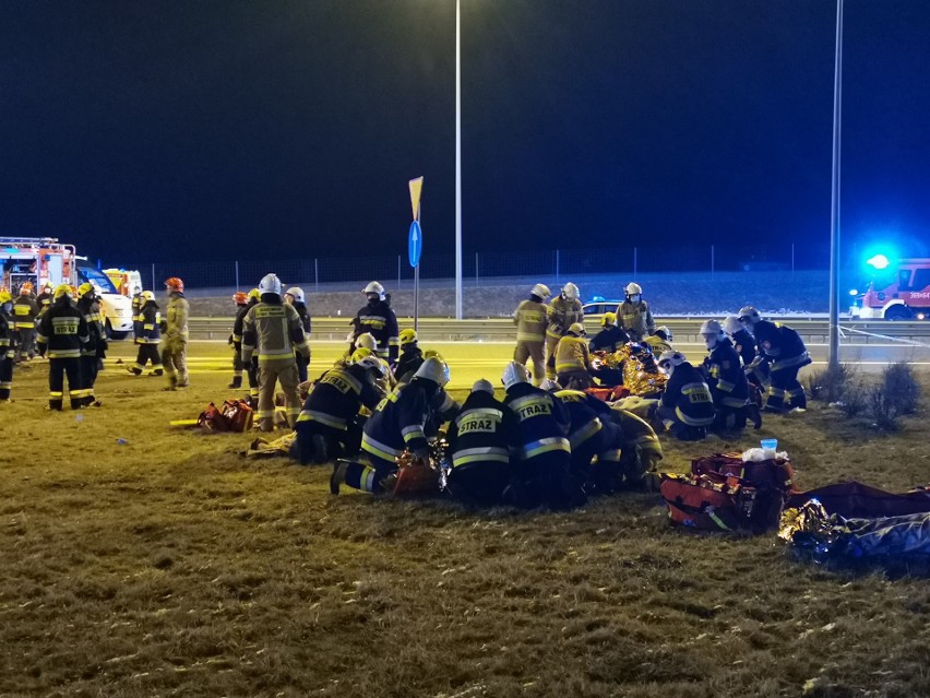 Tragedia na autostradzie A4, przy zjeździe na MOP Kaszyce.