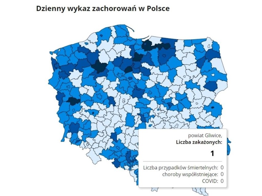 W województwie śląskim 28 lipca wykryto 20 nowych przypadków...