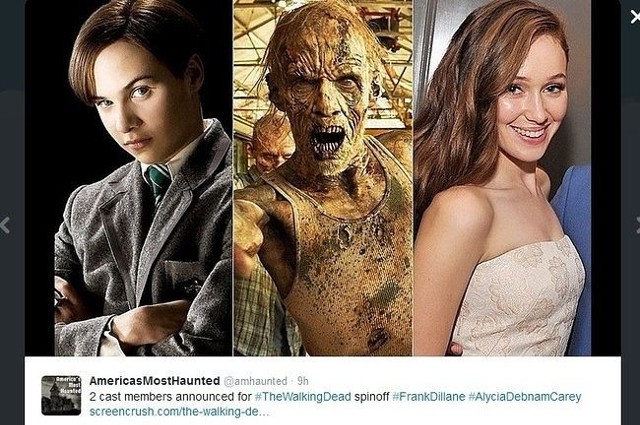 Frank Dillane oraz Alycia Debnam Carey zagrają w spin-offie "The Walking Dead" (fot. screen z Twitter.com)