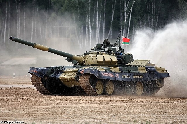 T-72B, jeden z podstawowych czołgów Sił Zbrojnych Republiki Białorusi