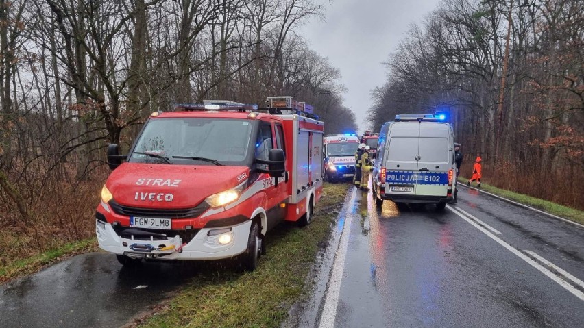 Po dotarciu na miejsce, służby ratunkowe zastały samochód...