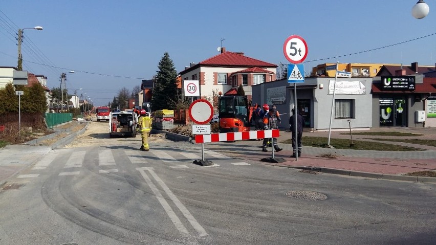 Rozszczelnienie gazociągu w Lublińcu