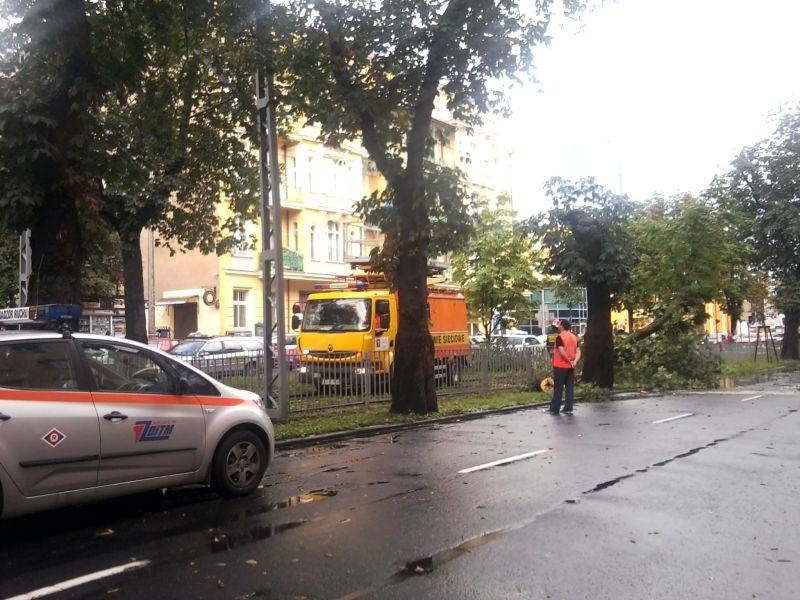 Skutki burzy i ulewy w Szczecinie