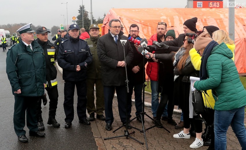 Kontrole sanitarne na granicy w Kołbaskowie