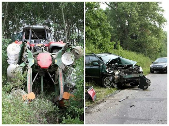 Traktorzysta uszkodził siedem samochodów, był pod wpływem narkotyków.
