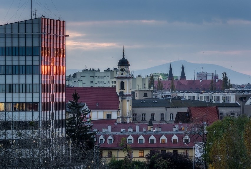 Widok z apartamentowca Wyspiańskiego 11