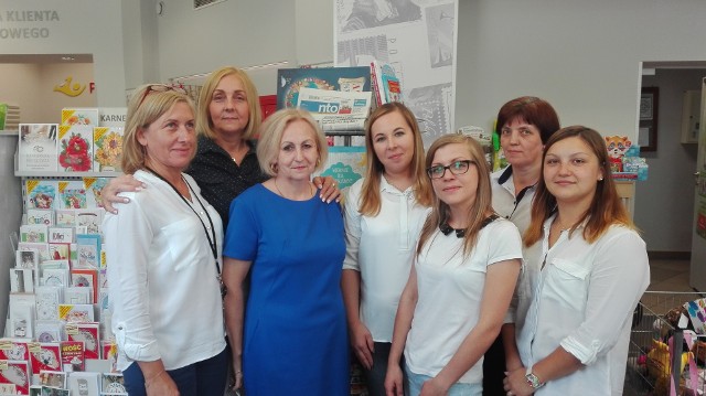 Pracownicy Poczty Polskiej w Głubczycach tworzą zgraną i życzliwą dla klientów ekipę.
