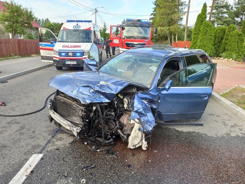 Śmiertelny wypadek w Nowosadach. Lanos całkowicie...