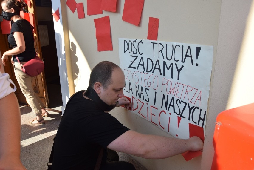 Mieszkańcy Skawiny wiele razy protestowali przeciwko...