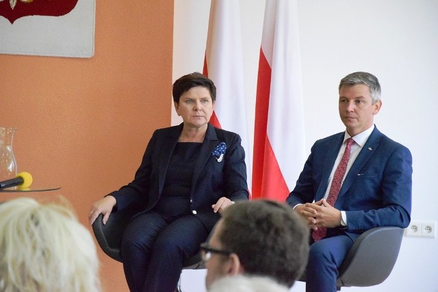 Wicepremier Beata Szydło w Bielsku-Białej, w poniedziałek 27 sierpnia 2018