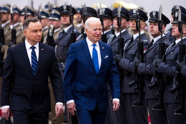 W sobotę Joe Biden spotkał się z Andrzejem Dudą w Pałacu Prezydenckim