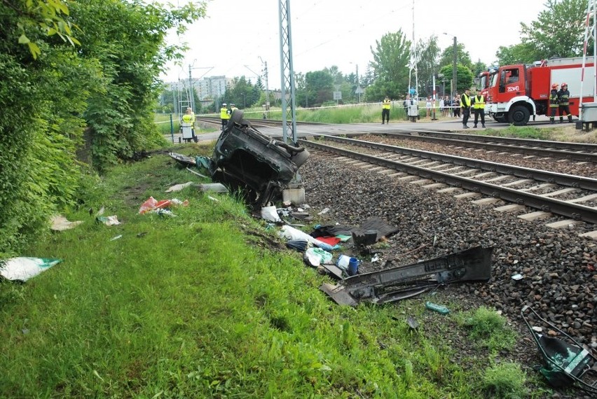 Wypadek na przejeździe w Częstochowie