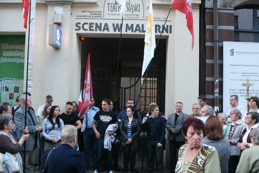 Golgota Picnic - protest w Katowicach