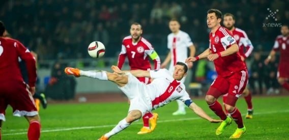 Polacy pokonali Gruzję 4:0 Kolejna wygrana biało-czerwonych w el. ME 2016 [WIDEO]