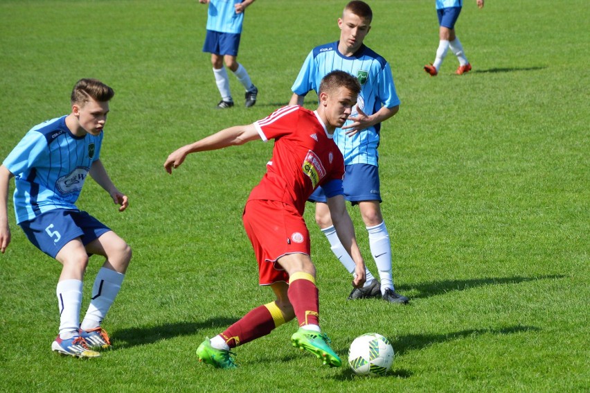 Małopolska liga juniorów starszych: Soła Oświęcim nie potrafi strzelać goli. Przegrała z Dunajcem Nowy Sącz [ZDJĘCIA]