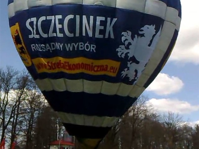 Balon po raz pierwszy mieszkańcy Szczecinka mieli okazję zobaczyć podczas biegów ulicznych.