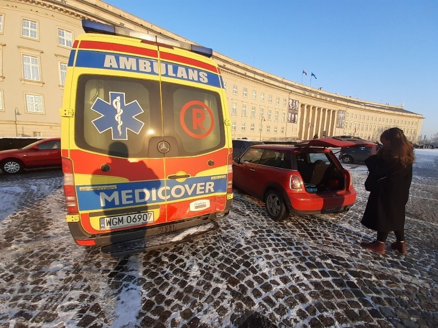 Wypadek przy Urzędzie Wojewódzkim 17.01.2021