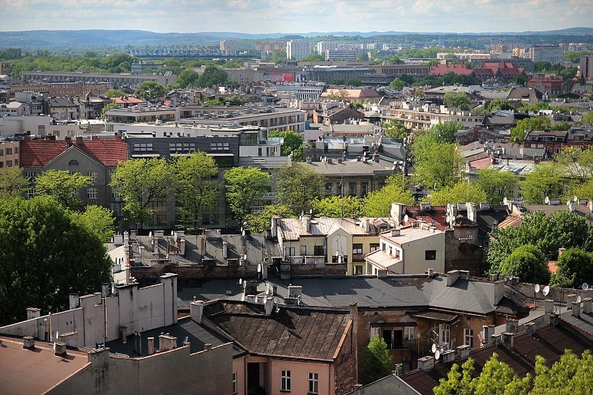 Kraków. Panorama Krakowa z wieży kościoła św. Józefa [ZDJĘCIA]