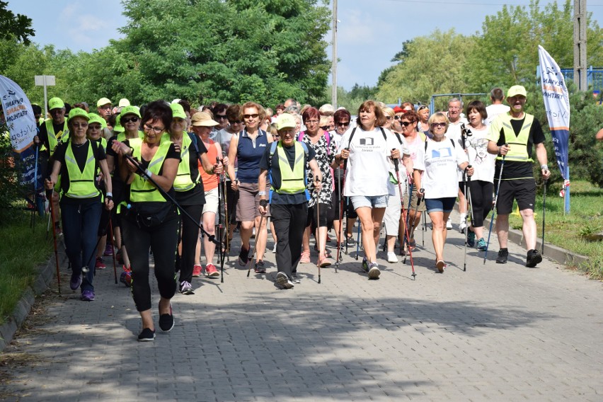 Marsz nordic walking w Zawierciu