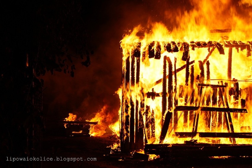 Pożar w Buczkowicach - paliła się stodoła