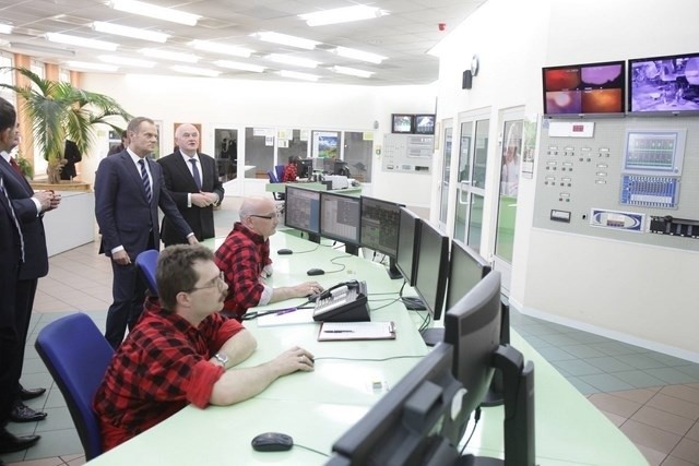 Premier Donald Tusk w Elektrowni Jaworzno