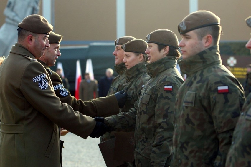 Żołnierze obrony terytorialnej złożyli przysięgę w Hrubieszowie. Zobacz zdjęcia