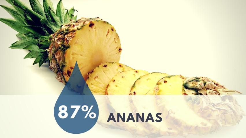 ANANAS - 87% wody