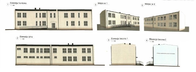 Gmina Golub-Dobrzyń zaprezentowała koncepcję rozbudowy budynku szkoły w Ostrowitem