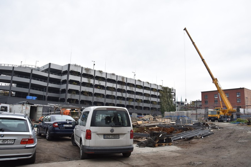 Plac budowy przy ulicy Hallera w Rybniku