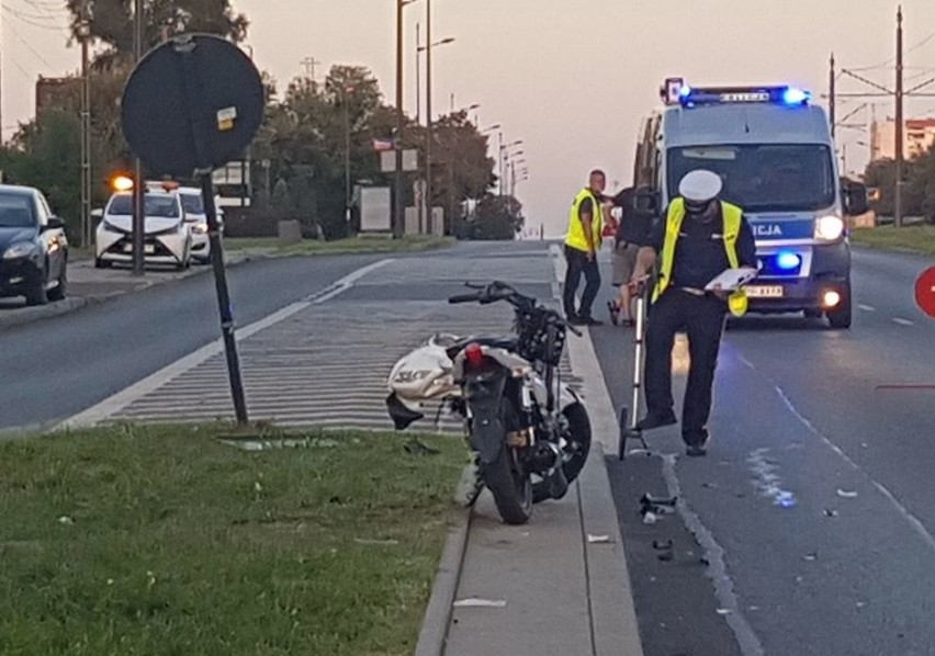 Śmiertelny wypadek na Widzewie. Nie żyje motocyklista