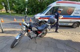 Wrocław: Wypadek motocyklisty. Utrudnienia w ruchu na Gądowie (ZDJĘCIA)