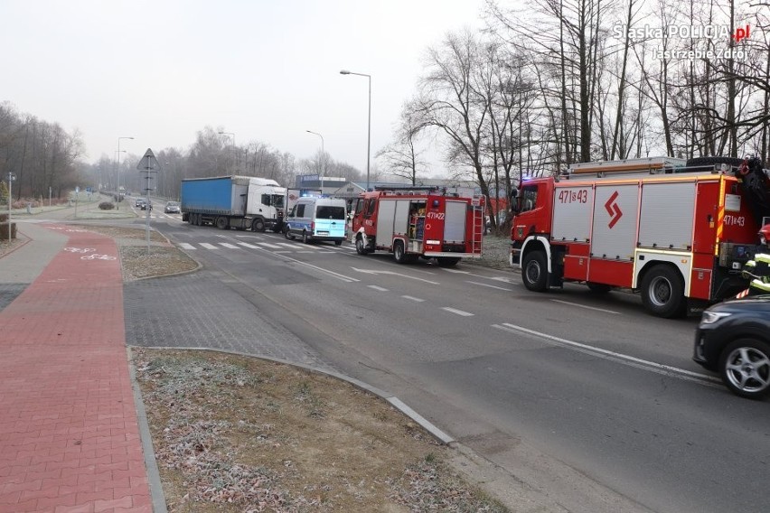 Tir staranował ciężarówkę w Jastrzębiu-Zdroju...