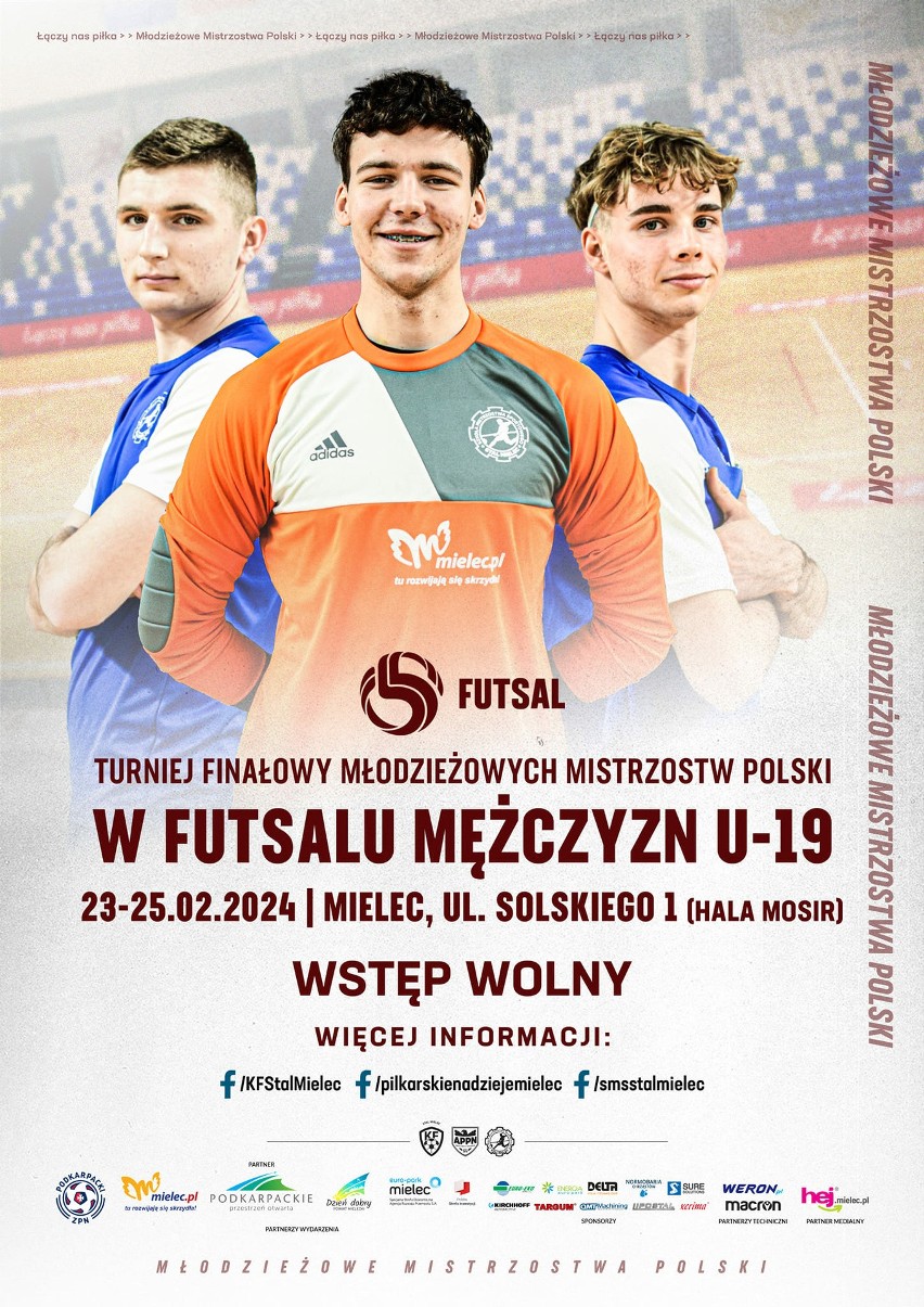 Mistrzostwa Polski U-19 w futsalu 23-25 lutego w Mielcu. Jarosław broni tytułu, Mielec chce się pokazać u siebie