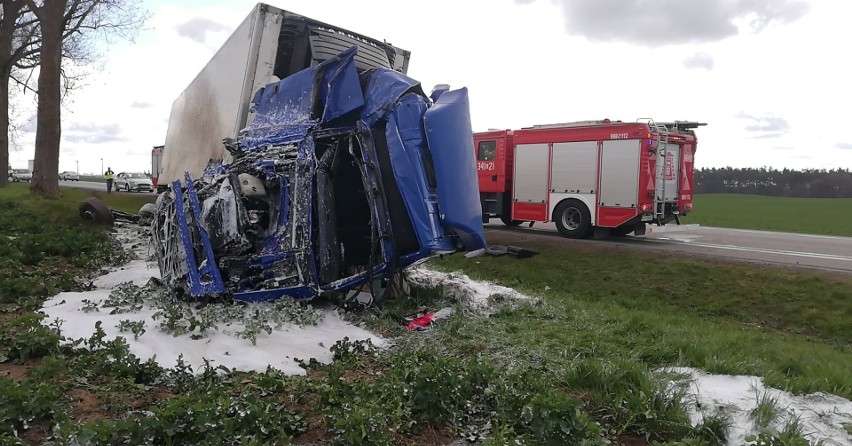 Wypadek na drodze krajowej numer 6.