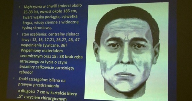 Portret mężczyzny wyłowionego z Odry w 2003 r.