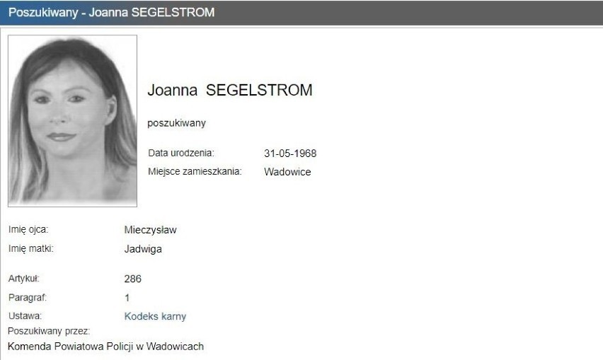 Joanna Segelstrom, jest podejrzana o oszustwa. 53-latce...