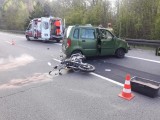 Gdynia: Wypadek na Obwodnicy Trójmiasta. 9.05.2020 r. Motocyklista wpadł pod samochód. Są utrudnienia w ruchu [ZDJĘCIA]
