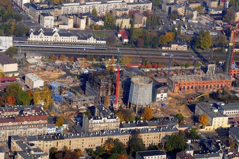 Zdjęcia Łodzi z lotu sterowcem z 2007 roku