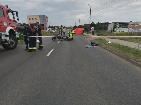 Wypadek policjanta w Świerklańcu