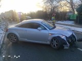 Wypadek na ulicy Czyżykowskiej w Tczewie. W aucie rocznie dziecko 