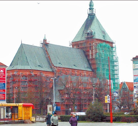 Za norweskie pieniądze odnowiona i oczyszczona została cała elewacja koszalińskiej katedry.
