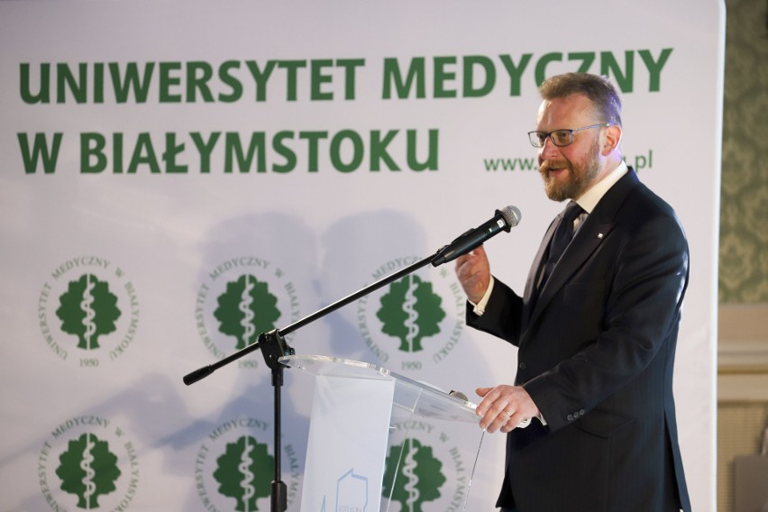 Minister zdrowia w Białymstoku. Łukasz Szumowski wziął udział w spotkaniu o innowacjach w medycynie