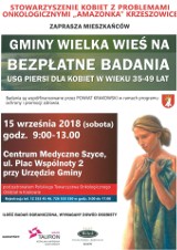 Bezpłatne badania piersi dla mieszkanek gminy Wielka Wieś