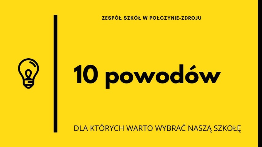 Zespół Szkół w Połczynie-Zdroju: 10 powodów, dla których warto wybrać naszą szkołę.