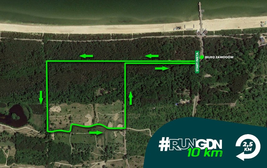 Mapa nadmorskiej trasy #RUNGDN