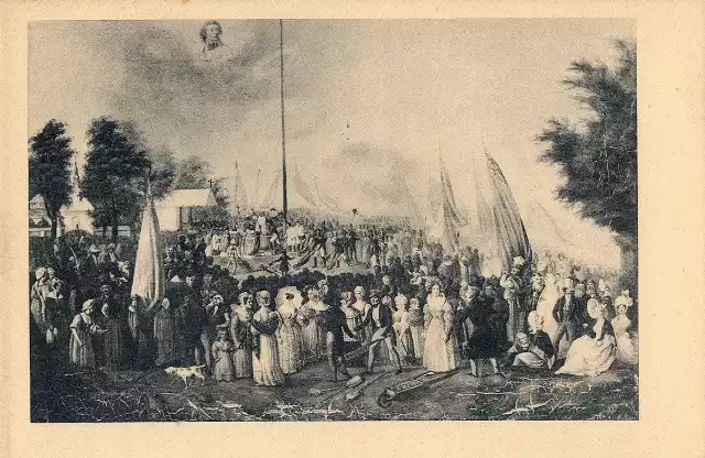 Uroczyste rozpoczęcie sypania kopca Kościuszki 15 września 1820 r.